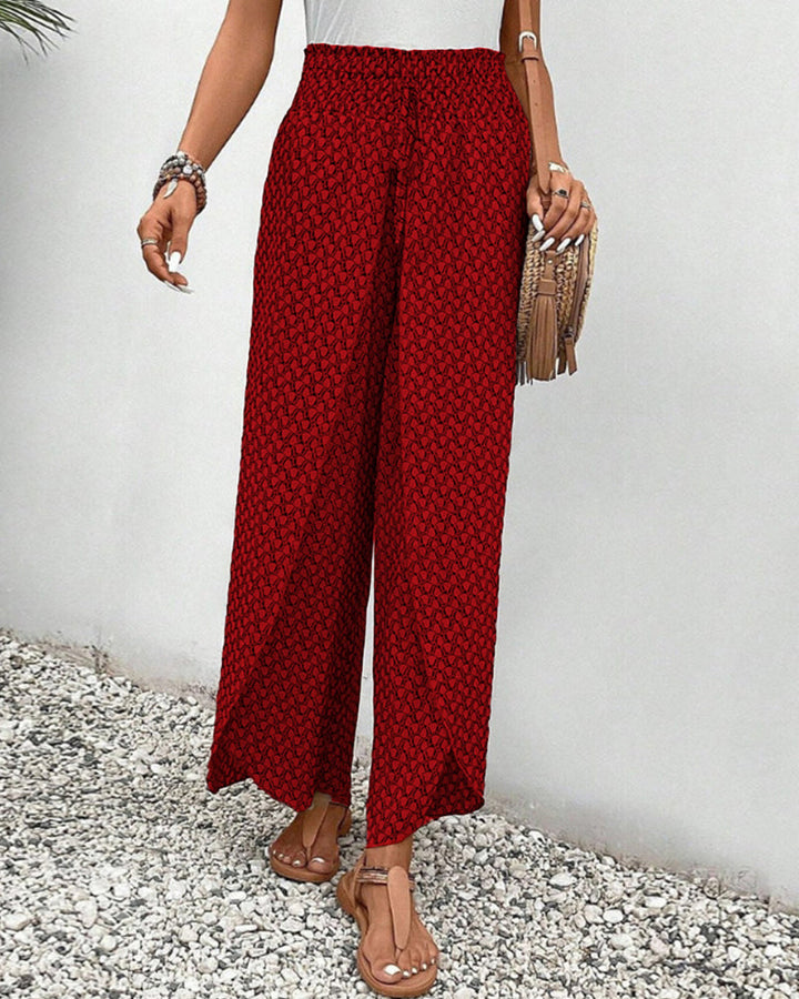 AVILA | CHIC GEOMETRIC WIDE-LEG PANTS