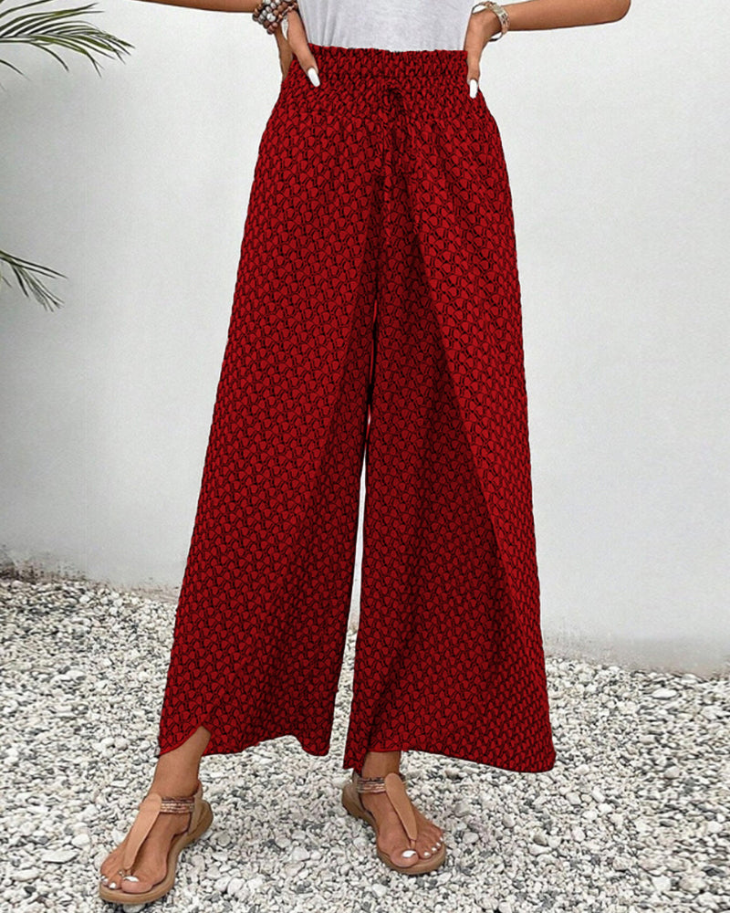 AVILA | CHIC GEOMETRIC WIDE-LEG PANTS