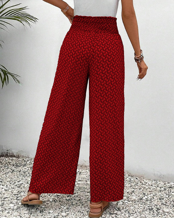 AVILA | CHIC GEOMETRIC WIDE-LEG PANTS
