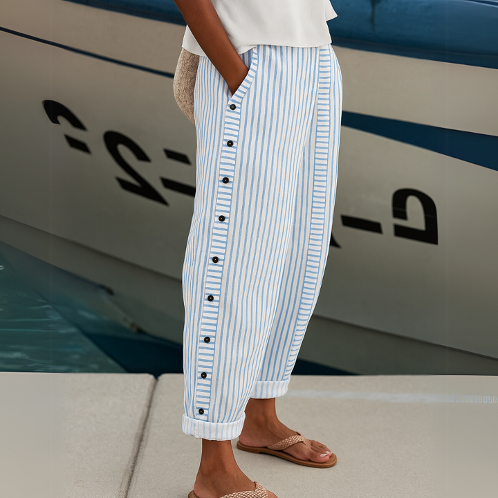 HOLLY | COMFORTABLE STRIPED CASUAL PANTS