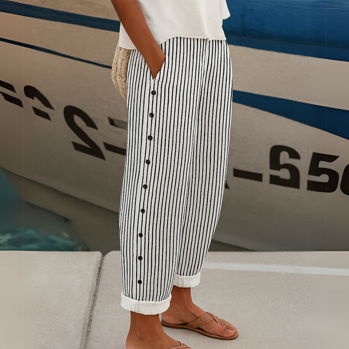 HOLLY | COMFORTABLE STRIPED CASUAL PANTS