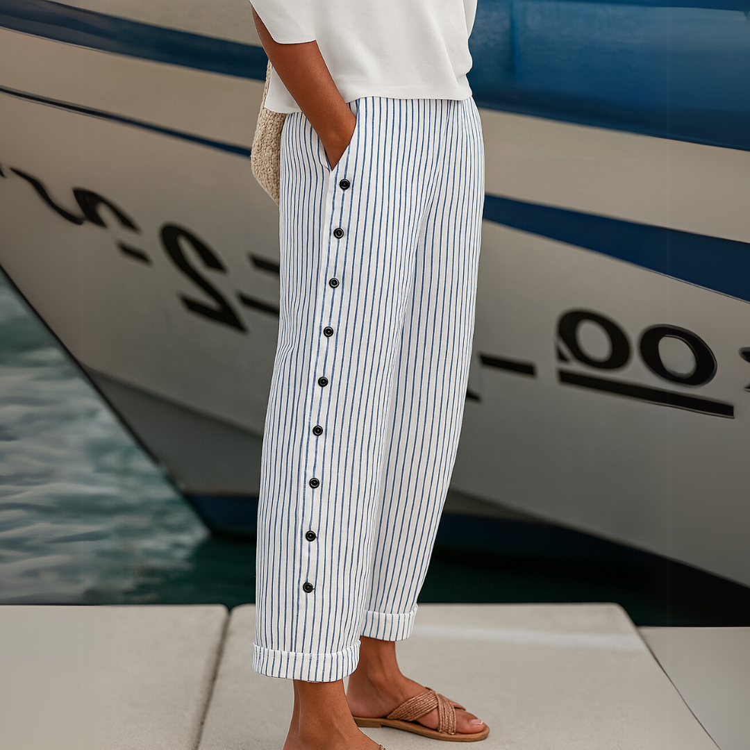 HOLLY | COMFORTABLE STRIPED CASUAL PANTS