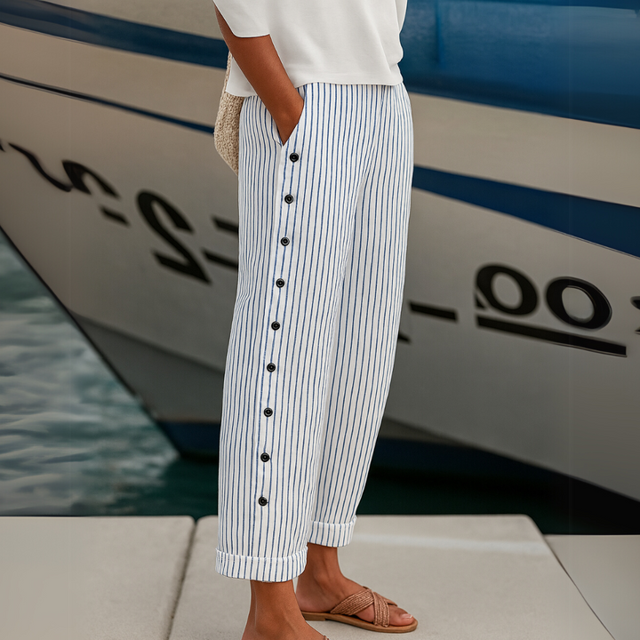HOLLY | COMFORTABLE STRIPED CASUAL PANTS