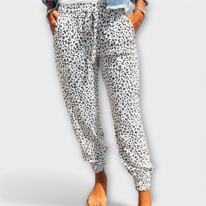 FELI | CHIC ANIMAL PRINT WIDE-LEG PANTS